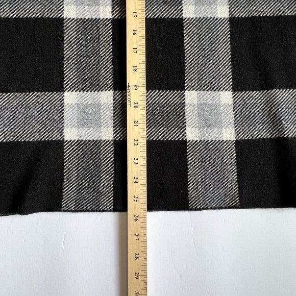 Max Studio Pullover Mock Neck Sweater, Black and White Block Plaid Print, Size L - Picture 12 of 13